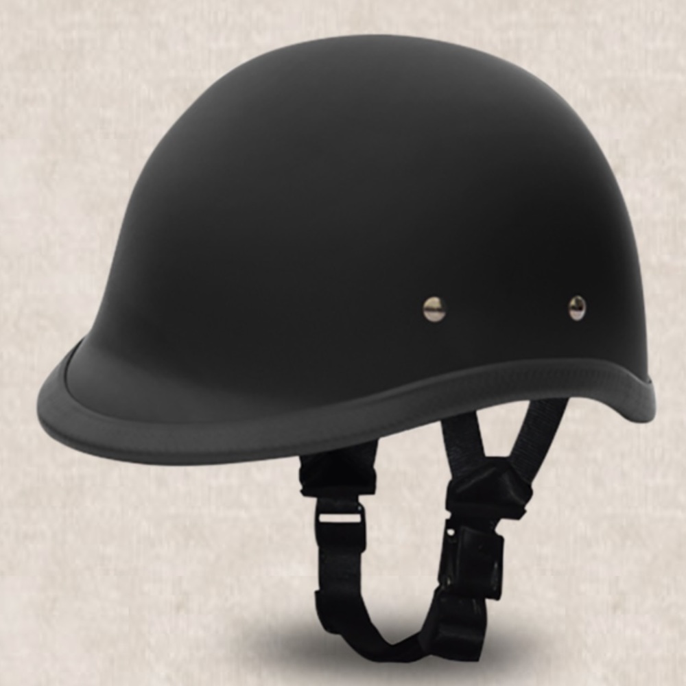 Daytona Novelty Matte Black Hawk Low Profile Half Helmet in size S